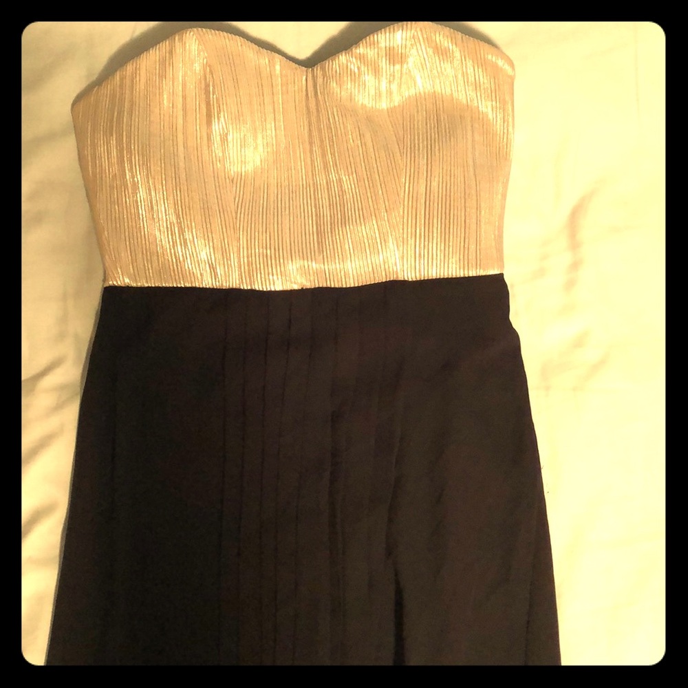 Strapless evening dress